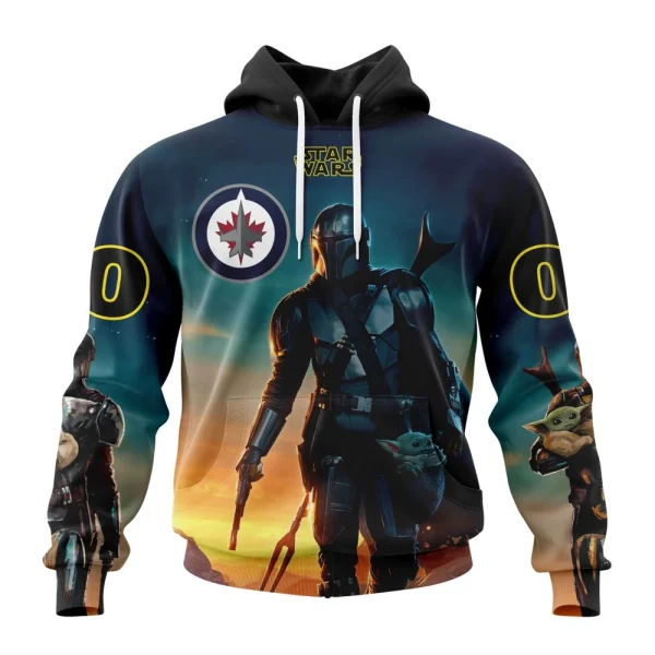 Hoodie NHL Winnipeg Jets Special Star Wars The Mandalorian Design St2401