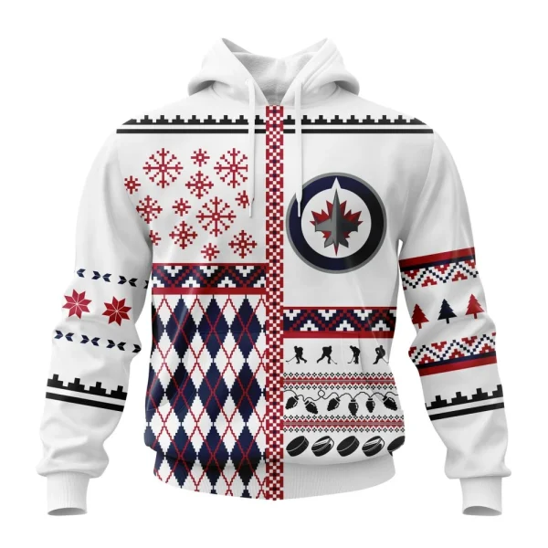 Hoodie NHL Winnipeg Jets, Specialized Unisex Christmas Is Coming V01