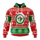 Hoodie NHL Winnipeg Jets, Specialized Unisex Christmas Is Coming V02