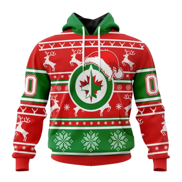 Hoodie NHL Winnipeg Jets, Specialized Unisex Christmas Is Coming V02