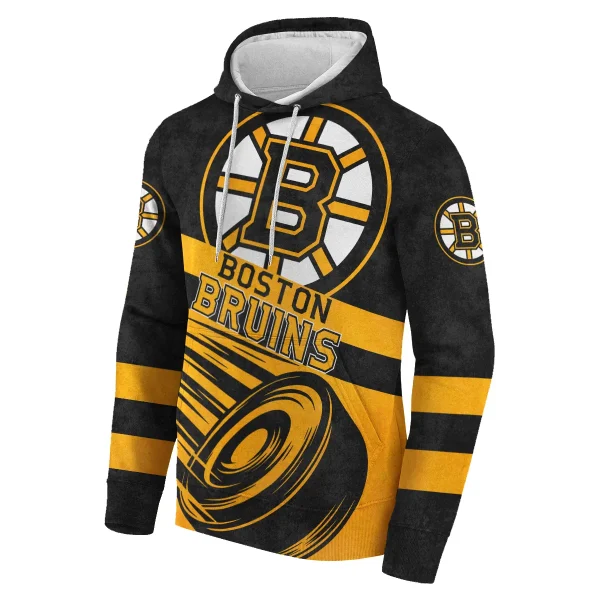 Ice Hockey Puck Boston Bruins National Hockey League All Over Prints 020924BBHD - Image 2