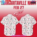 Detroit Red Wings Margaritaville Night 2025 Hawaiian Shirt