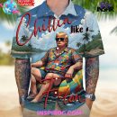 Chillin Like A Felon Summer 2024 Trump President Hawaiian Shirt