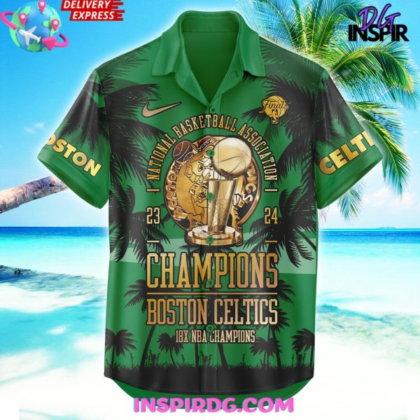 Boston Celtics Finals Champions NBA 2024 Hawaiian Shirt - Image 2