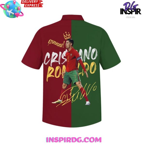Cristiano Ronaldo CR7 Euro 2024 Siuuuu Hawaiian Shirt - Image 3