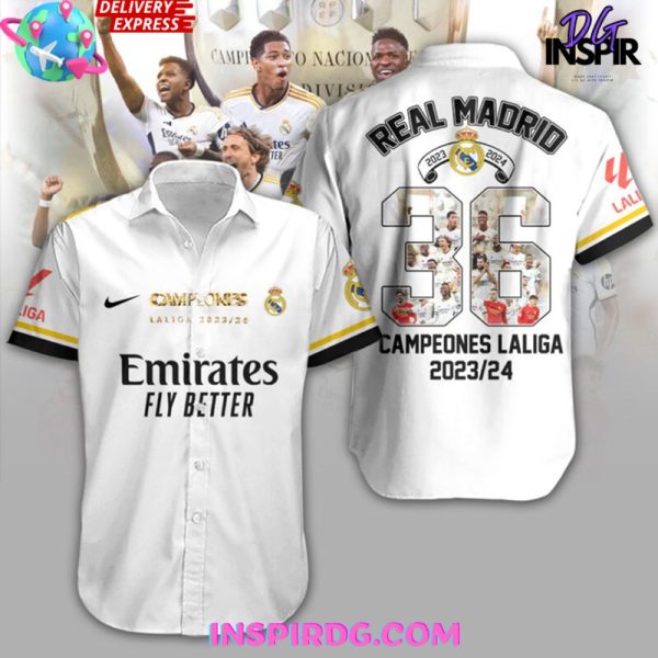 Real Madrid FC Laliga 23 24 Champions Hawaiian Shirt