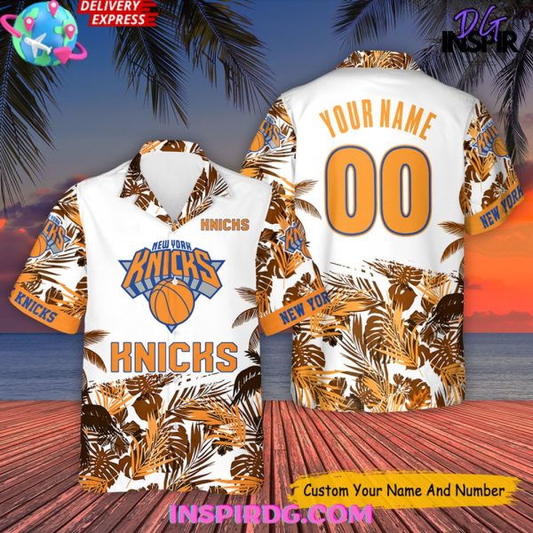New York Knicks NBA Champions Custom Name Hawaiian Shirt