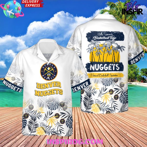 NBA Denver Nuggets Baseball Time Hawaiian Shirt - Image 2