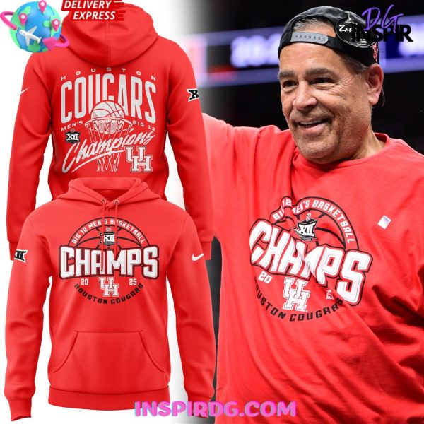 Houston Cougars Basketball Champions Big 12 Hoodie