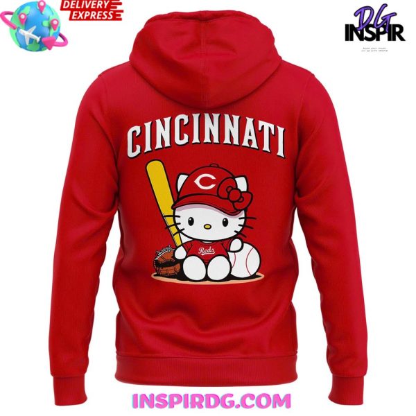 Hello Kitty x Cincinnati Reds Edition Hoodie - Image 3