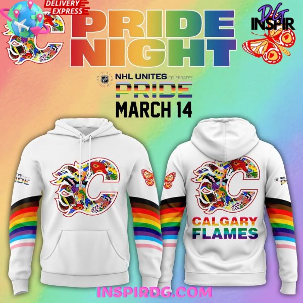Calgary Flames Pride Night 2025 NHL Hoodie