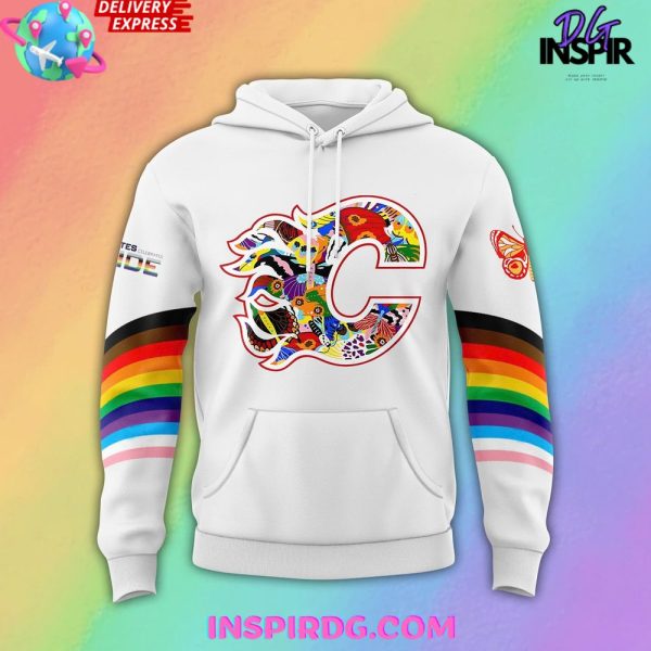 Calgary Flames Pride Night 2025 NHL Hoodie - Image 2
