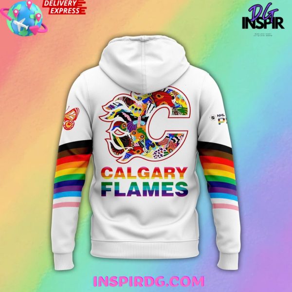 Calgary Flames Pride Night 2025 NHL Hoodie - Image 3