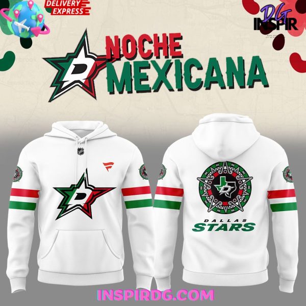 Dallas Stars Noche Mexicana Special White Hoodie