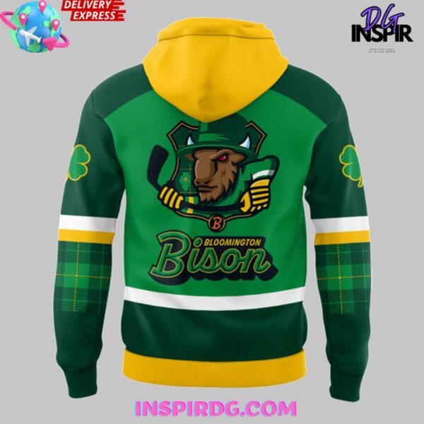Bloomington Bison St. Patrick’s Day 2025 Hoodie - Image 3