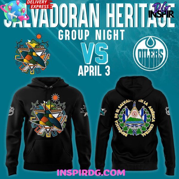 San Jose Sharks Salvadoran Heritage Night 2025 Hoodie