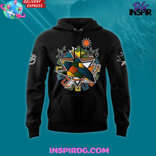 San Jose Sharks Salvadoran Heritage Night 2025 Hoodie - Image 2