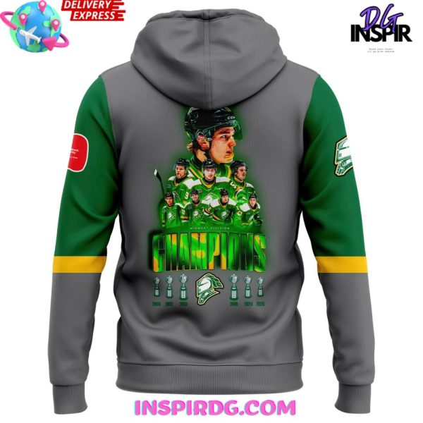 London Knights x Midwest Division Champions 2025 Hoodie - Image 3