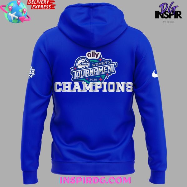 Duke Blue Devils 2025 ACC Women’s Basketball Champions Hoodie - Image 3