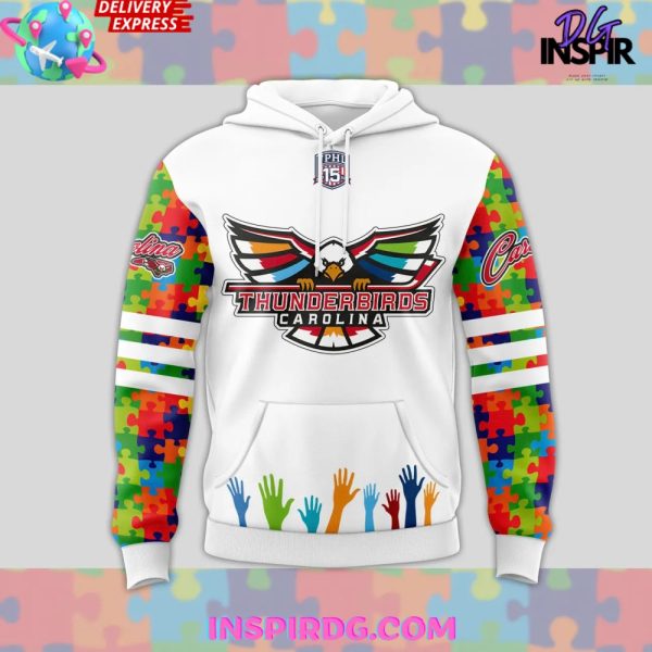Carolina Thunderbirds Autism Awareness 2025 Hoodie - Image 2