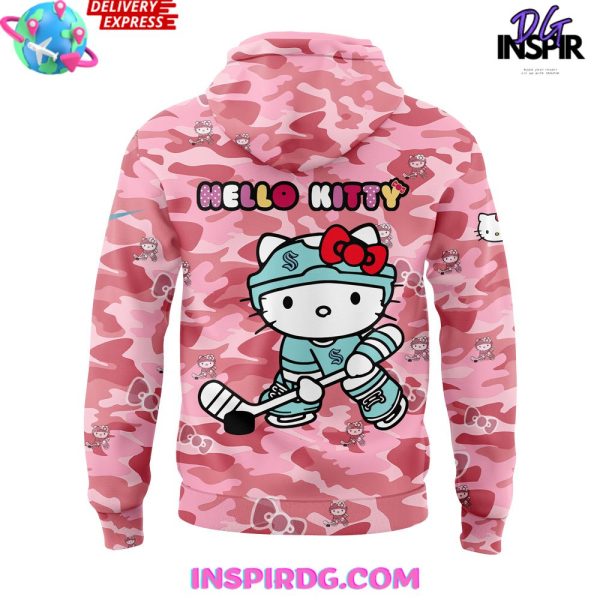 Seattle Kraken Hello Kitty Night Game 2025 Hoodie - Image 3