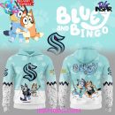 Seattle Kraken Bluey and Bingo Special Hoodie