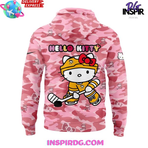 Pittsburgh Penguins Hello Kitty Night Game 2025 Hoodie - Image 3