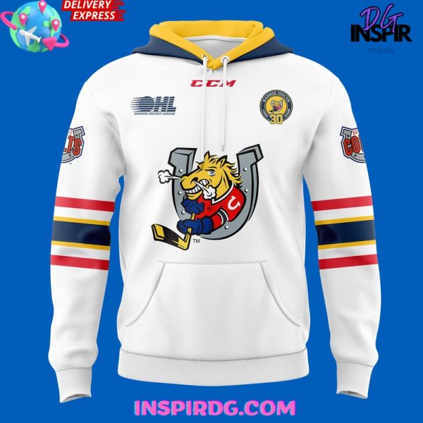 Barrie Colts OHL 30th Anniversary Hockey Hoodie - Image 2