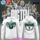 Michigan State Spartans Big Ten Champions 2025 White Hoodie