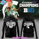 Michigan State Spartans Big Ten Champions 2025 Black Hoodie