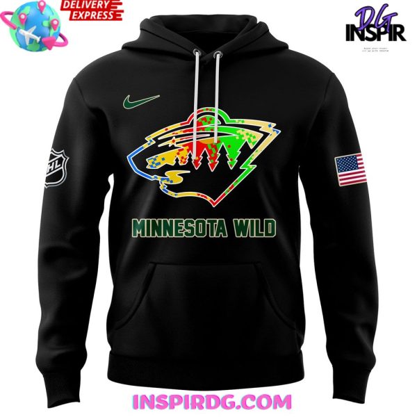 Minnesota Wild Autism Awareness 2025 Hoodie - Image 2