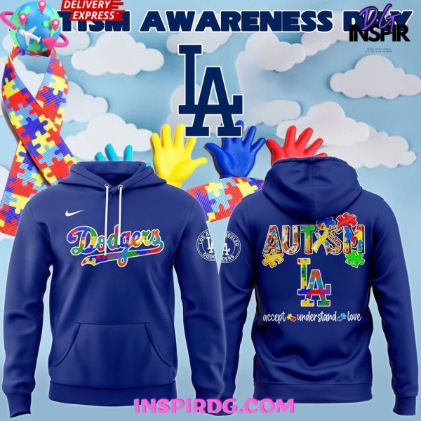Los Angeles Dodgers Autism Awareness 2025 Hoodie