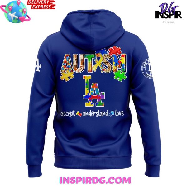 Los Angeles Dodgers Autism Awareness 2025 Hoodie - Image 3