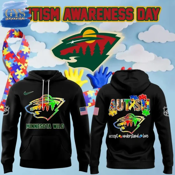 Minnesota Wild Autism Awareness Special Hoodie 2025