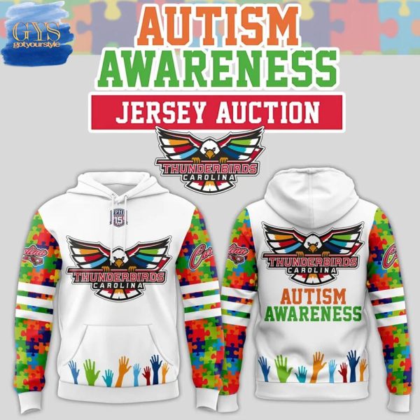 Carolina Thunderbirds Autism Awareness Limited Edition Hoodie 2025