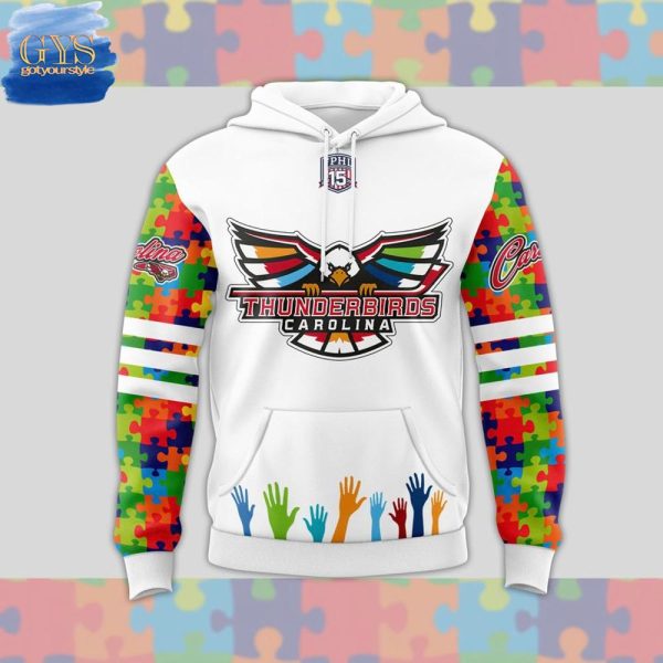 Carolina Thunderbirds Autism Awareness Limited Edition Hoodie 2025 - Image 2