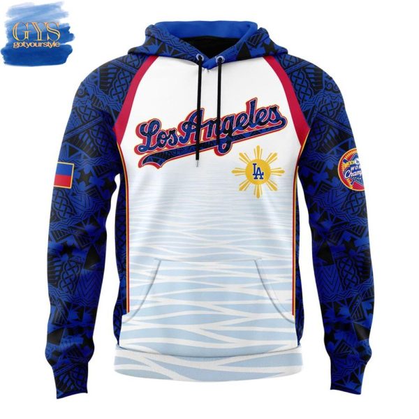 Los Angeles Dodgers Filipino Heritage Night Limited Edition Hoodie 2025 - Image 2