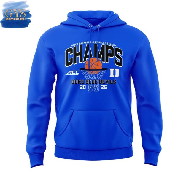 Duke Blue Devils Regular Season Champions 2025 Royal Hoodie - Image 2