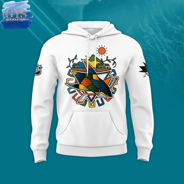 San Jose Sharks Salvadoran Heritage Night 2025 Limited Edition Hoodie - Image 2