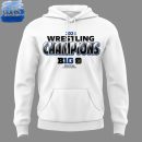 Penn State Wrestling Big Ten Champions 2025 White Hoodie