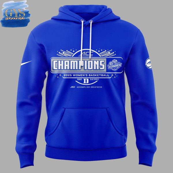 Duke Women's Basketball Champions ACC Tournament 2025 Hoodie - Image 2