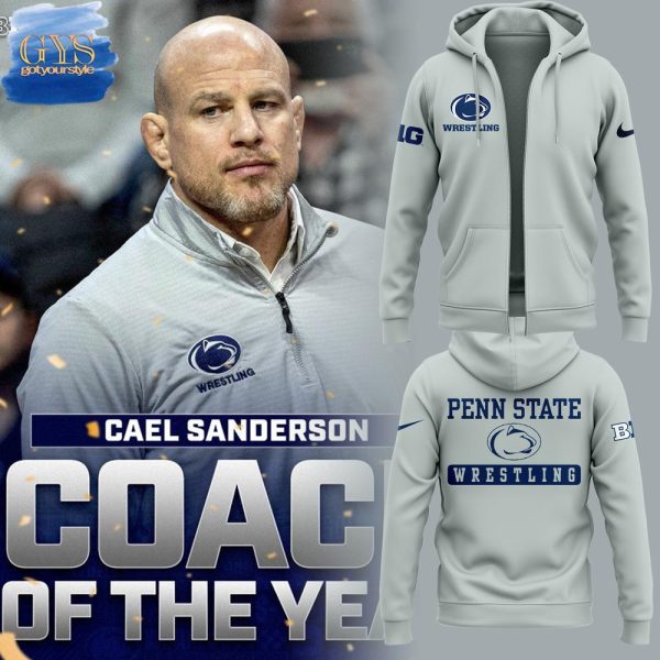Coach Cael Sanderson Penn State Wrestling Zip Hoodie