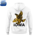 Iowa Men's Basketball White Iowa Hawkeyes Legacy Logo Club Hoodie