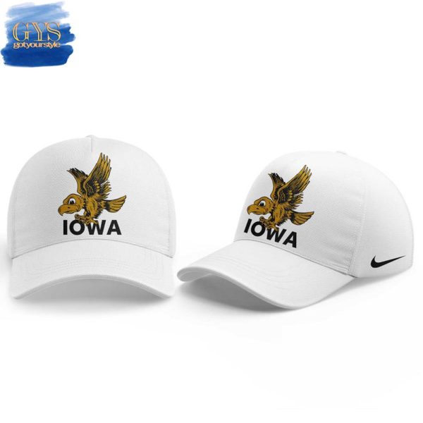 Iowa Men's Basketball White Iowa Hawkeyes Legacy Logo Club Hoodie - Image 5