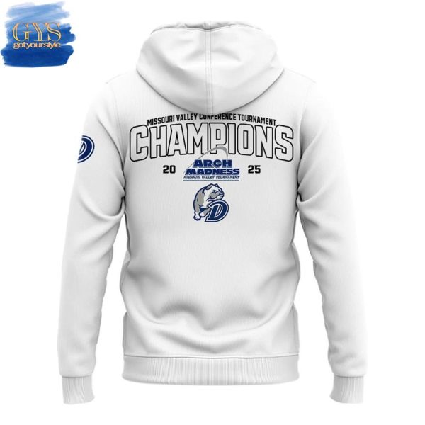 Drake Bulldogs 2025 MVC Tournament Champions Hoodie - Image 3