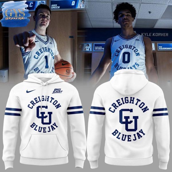 Creighton Bluejays Alumni Day Uniform White Hoodie