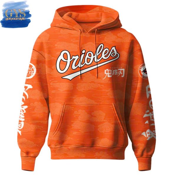 Baltimore Orioles MLB x Demon Slayer Special Edition Hoodie 2025 - Image 2