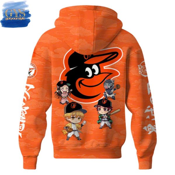 Baltimore Orioles MLB x Demon Slayer Special Edition Hoodie 2025 - Image 3