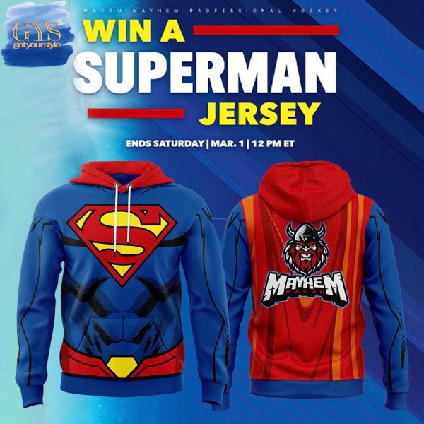 Macon Mayhem x Superman Limited Edition Hoodie