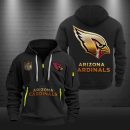 Arizona Cardinals Golden Logo NFL Quarter Zip Hoodie